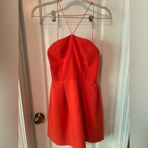 Top shop orange cocktail dress size 4